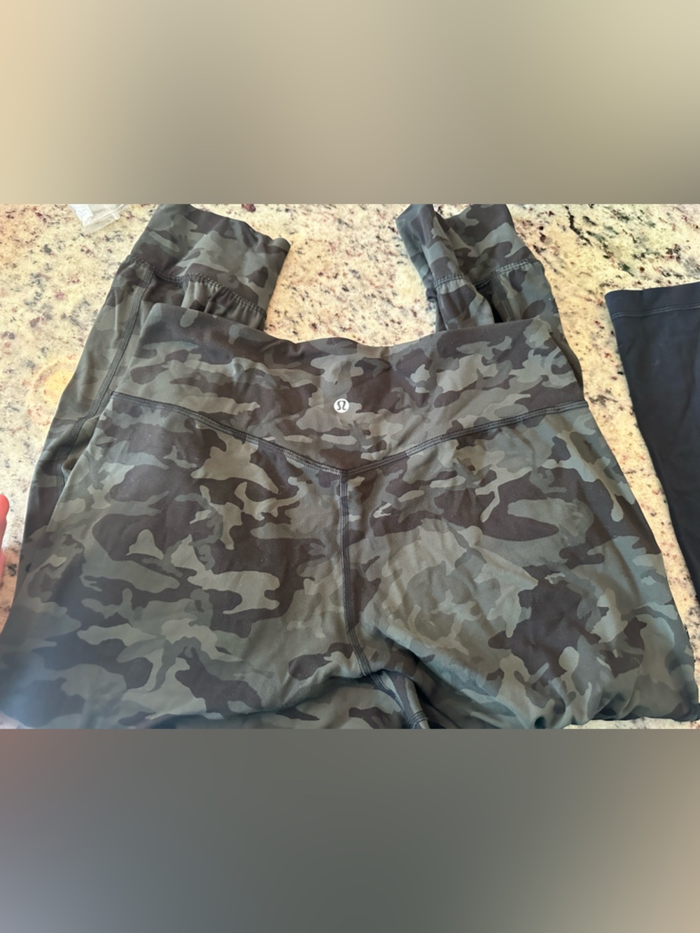 lululemon athletica Olive and Black Camo Leggings